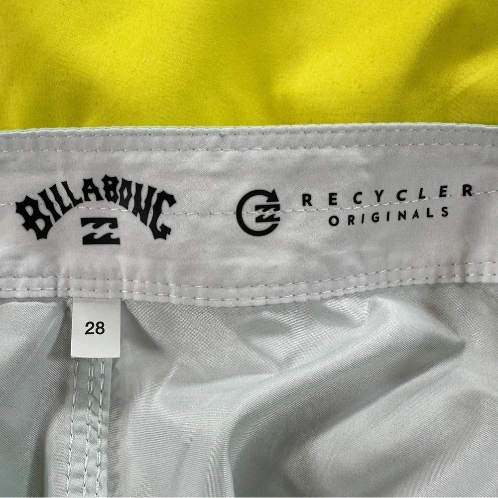 Billabong  Neon Swim Trunks Recycler Originals Sz 28